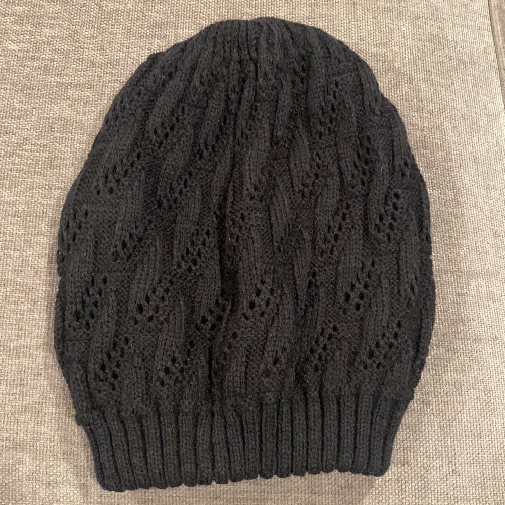 2 hats - H & M and Suzy Shier knit black hats